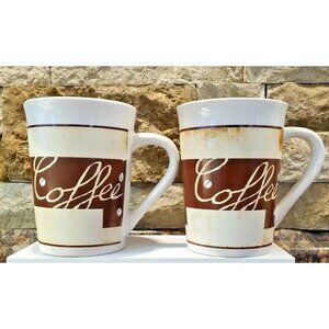 Set Of 2 Royal Norfolk Coffee Mugs ,Hot Chocolate Tea Mug Coffee Bar